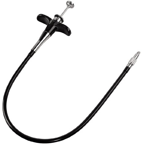 Hama Drahtauslöser mit Feststellfunktion für mechanische Kameras, Länge 40 cm, Professional, Schwarz
