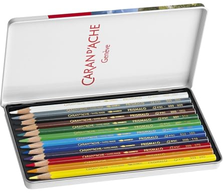 Caran d'Ache Prismalo Aquarelle Farbstifte, 12 Stück