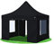 Stabilezelte Faltpavillon 3x3 Meter Prof. Plus+ mit Fensterseiten Schwarz