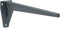 Gedotec Winkel-Schwerlastträger Metall Regalträger - MIRA | Tiefe: 480 mm | Schwerlast-Konsole Tragkraft 150 kg | Regalkonsole Stahl grau | Materialstärke 6 mm | 1 Stück - Wandkonsole für Regalböden
