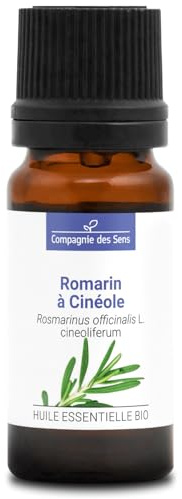 ROMARIN À CINÉOLE BIO - 10mL - Huile Essentielle de Qualité Premium - 100% Pure, Naturelle, Intégrale et Chémotypée