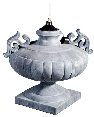 Apollonia Urn Oil Lamp Gray