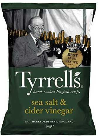 Tyrrells Sea Salt & Cider Vinegar Sharing Crisps 150 g