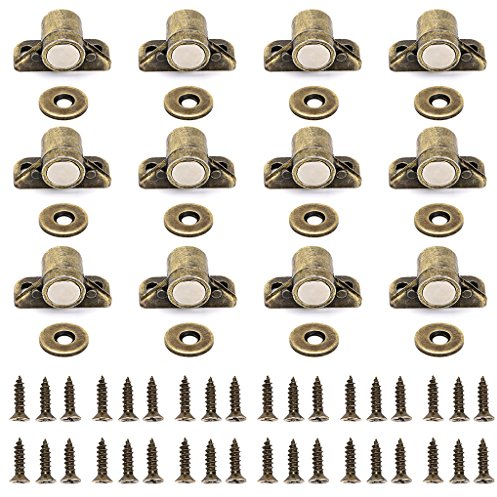 Ignpion - Pack of 12 Magnetic Latches for Kitchen Cupboard or Wardrobe