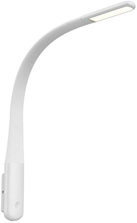 kalb Material für Möbel Bettleuchte 'Sedani' 4W Leseleuchte Flex Silikonhals warmweiss, Farbe:Weiß