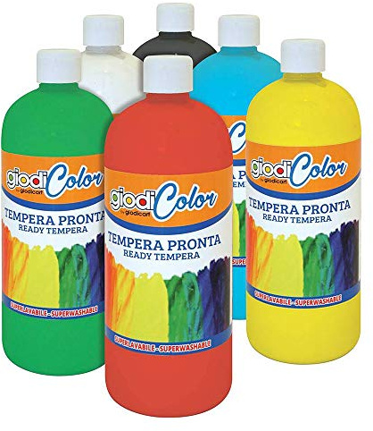 TEMPERA GIODICOLOR 6 FLACONI 1000 ML • TINTE BASIC