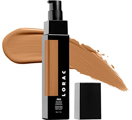 LORAC, PRO Foundation, Makeup Foundation, Medium to Full Coverage, with Vitamin C, Fragrance Free and Vegan, Cruelty Free, Shade 18