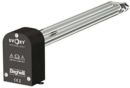 Beghelli - Luftskyddsdelar OXY-UV 30, Luftrenare med uvOxy-teknik, original UV-C-patroner, 10000 timmar, säkerhet och sanering, Beghelli Group, Ozonfri, 12 månader hållbarhet