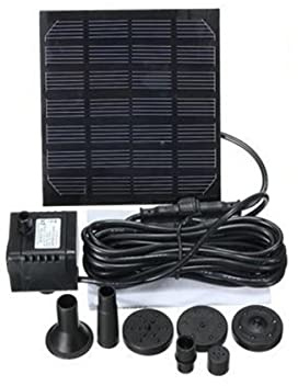 BEEYNG Automatisk båt länspump 1. 2W 180L/H solträdgård fontän pump, bärbar solfontän vattenpump