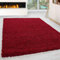 Miovani Hochflor Teppich 100x200 cm Rot - Besonders weicher Shaggy Teppich in vielen Farben & Größen für Dein gemütliches Zuhause - Teppich Wohnzimmer & Schlafzimmer