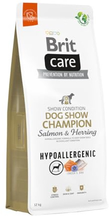 BRIT Care Hipoalergénico Adulto Perro Show Champion Salmón & Arring - Alimentos Secos para Perros - 12 kg