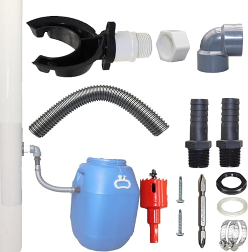 FGen Regenwassersammler, Multicolor, 100 cm, Rund, für Dächer bis 80 m², mit Montagezubehör