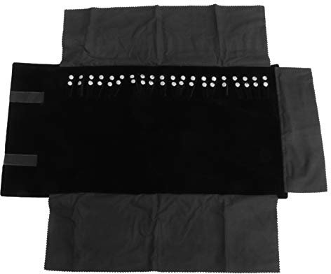 Operitacx Borsa Per Gioielli Organizer Per Gioielli Da Viaggio Anti-Impigliamento Custodia Da Viaggio Pieghevole Per Gioielli Per Organizer Per Collane Braccialetti Organizzatori Di