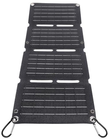 Caricatore Pannello Solare Pieghevole da 40 W,Caricabatterie Portatile di Emergenza per Energia Rinnovabile Fotovoltaico con USB 5V per Cellulari Pad Campeggio Banche Escursionismo