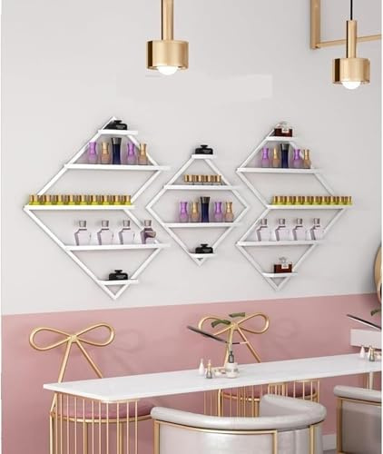 Scaffali Porta Smalti Per Unghie Montati, Organizer da parete for smalti for unghie, espositore for forniture for unghie, ripiano for profumi, supporto for organizer da appendere for bellezza/negozio
