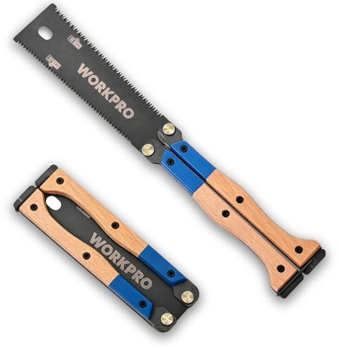 WORKPRO Sega Giapponese Pieghevole 310 mm, Doppio Filo 11/17 TPI