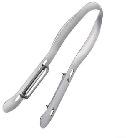 Éplucheur double fonction en acier inoxydable pour éplucher facilement les asperges, les carottes et autres légumes