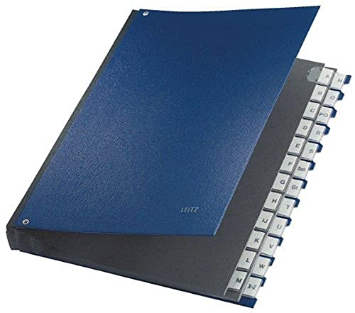Leitz 59240035 Pultordner (A-Z, 24 Fächer, PP) blau