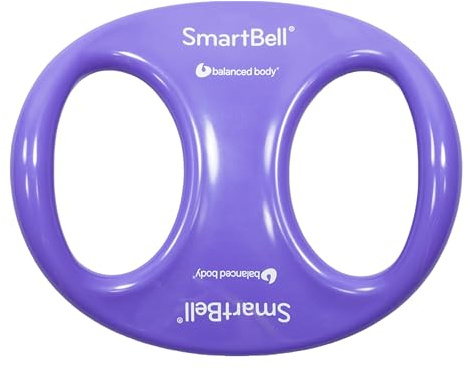 Balanced Body SmartBell Ergonomic Two-Handed Pilates Exercise Weight, Pilates Dumbbell, Exercise Equipment for Home Gym or Pilates Studio Use, 1.5 Pounds, Purple