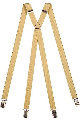 Olata Skinny Classic Style helt justerbar X-formklämma på hängslen, 2 cm