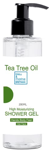 Gel Doccia, Sapone da Bagno e Shampoo (Corpo, Viso e Capelli) Antiodore del Corpo. Purifica e Disintossica. Detergente Pelle (mani, ascelle, piedi, unghie) - 200 ml