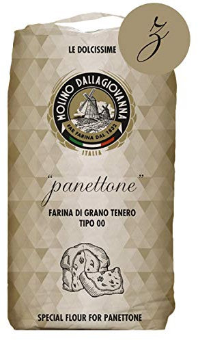 FARINA PANETTONE PER DOLCI GRANO TENERO 00 ZETA Z MOLINO DALLAGIOVANNA 5 Kg