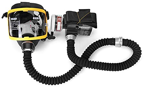 Débit d'air constant électrique alimenté Masque à gaz facial complet Système respiratoire Masque respiratoire de protection Dispositif de sécurité sur le lieu de travail