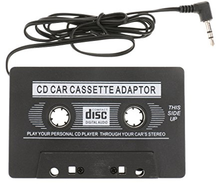 CD DVD bil kassett adapter omvandlare drivrutin, 3,5 mm, svart