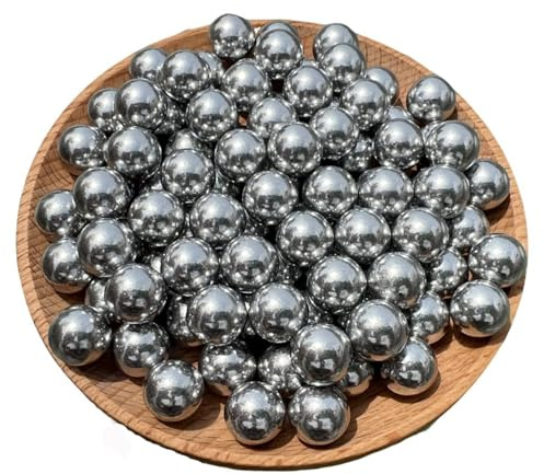 100 Pièces de Billes de Calibre .43, en Aluminium Massif, 1,8 Grammes,Paintball Balls ，Balles d'auto-défense pour PPQ TPM1 TPM2 T4E HK 416D Gen5 RAM