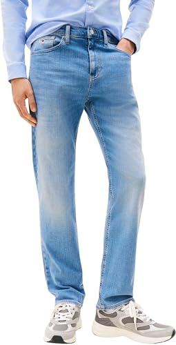 Tommy Jeans Uomo Jeans Ryan Slim Elasticizzati, Blu (Denim Medium), 36W/28L