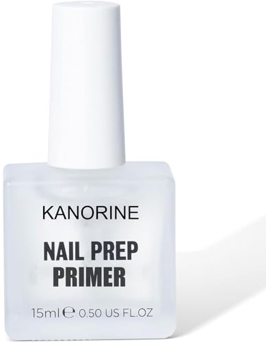 Kanorine Nail Primer 15ml,Natural Nail Bond Primer, Acid-Free Nail Primer, Superior Bonding Primer 1pcs for Gel Nail Polish,Adhesives UV Gel Polish
