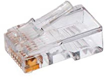 Zarivy Clavija telefónica 8 vías ADSL categoría 5 retráctil, ideal para conexiones de red y telefonía.