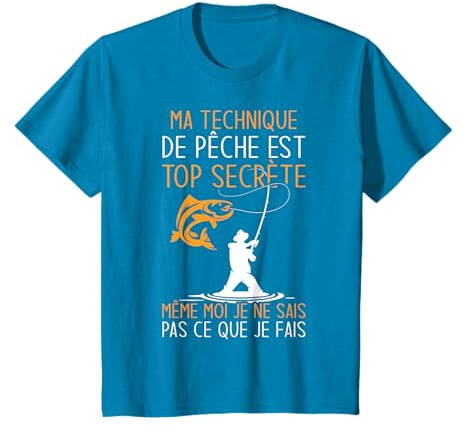 Drôle Pêcheur Technique De Pêche Est Top Secrète T-Shirt