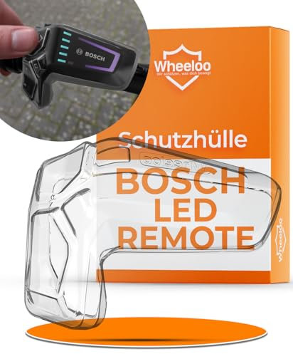 WHEELOO Schutzhülle für Bosch LED Remote I transparent & wasserabweisend I Ebike Steuereinheit Hülle kratzfest & spiegelfrei I E-Bike Schutz Cover für Smart System I Displayschutz Zubehör für E Bike