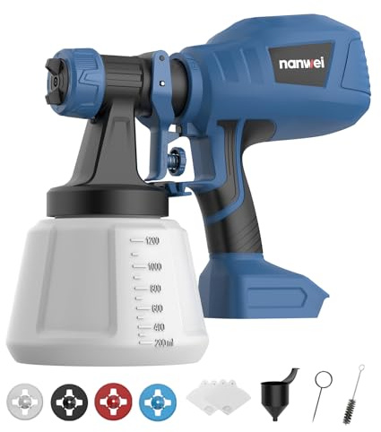 NANWEI färgspraysystem batteri, kompatibel med Makita 18V, utan batteri