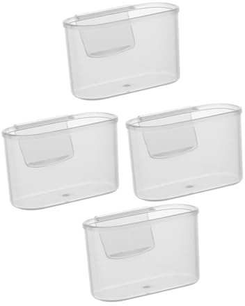 Toyvian 4pcs Fridge Side Door Organizer Box for Sauce Bags Space-Saving Mini Storage Holder Practical Kitchen Fridge Seasoning Bag Holder for Neat Refrigerator Organization