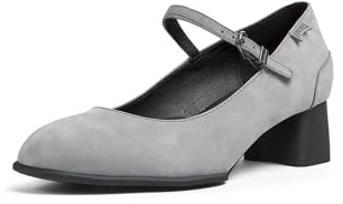 Camper Women's Katie K200694 Mary Jane Flat, Medium Gray 013, 39 EU