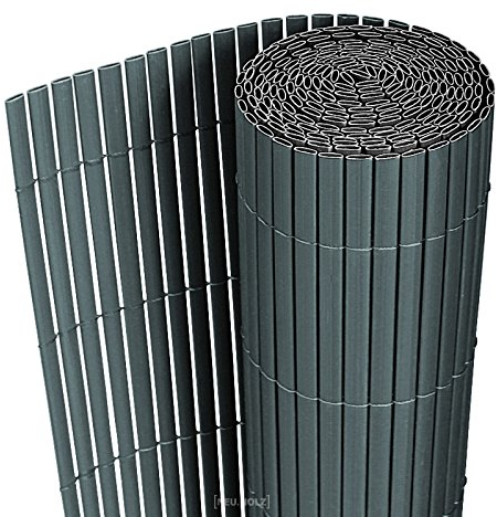 [neu.haus] Frangivista a Tappetino in PVC per Recinzione Balcone Giardino Protezione Privacy Schermatura Esterna 150 x 300 cm Grigio