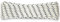 Corderie Italiane 006001690 Treccia mare corda multiuso giardino e fai da te, stabilizzato ai raggi U.V. resistente a intemperie e agenti atmosferici, 5 mm, 20 mt, colore bianco con spia blu