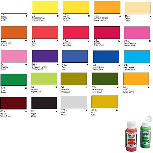 PINTURA ACRYLICA TEXTIL 35ML NARANJA VIVO