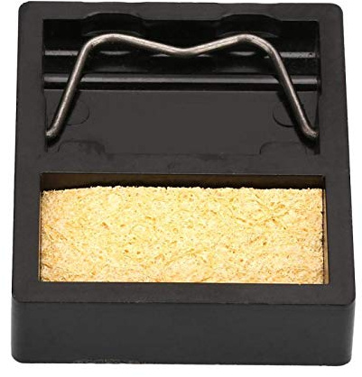 Lötkolben Halter, Mini Elektro Lötkolbenständer mit Schwamm Lötkolbenständer Eisenstange Lötkolbenhalter für elektronische Komponenten Produktion, elektrische Teile Wartung