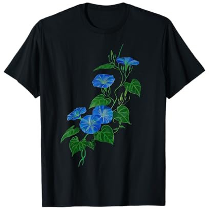 Style victorien Morning Glory Vigne de fleurs sauvages T-Shirt