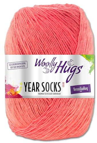 Frida's Ullhus Woolly Hugs 100 g Year Socks Sockergarn Gradient 17 färger (10 | Oktober)