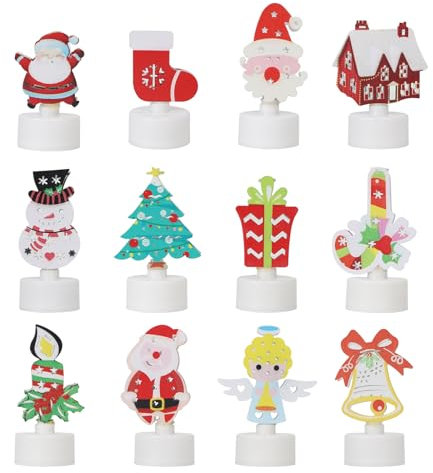 CPROSP Bougie Chauffe Plat LED à Flamme Vacillante - Décoration de Table de Noël, Bougies Lumineuses Sûres et Belles pour la Maison et les Vacances