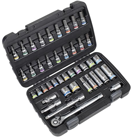 Sealey Premier 3/8 Sq Drive Socket & Socket Bit Set 42pc - AK7915