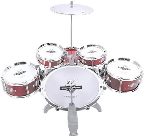 Hiraith Toddler Drums Set, Kids Drums Set for Toddlers, Jazz Drums That Are Set for Children with 5 Drums Percussion Musical Instruments, Inspires Children Interest and It