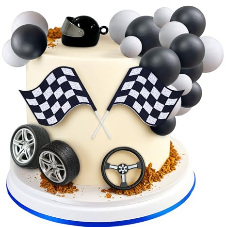 JeVenis Motocross Motorrad Kuchendekoration Dirtbike Partydekorationen Motorradmann Geburtstag für Dirtbike Babyparty Dekor