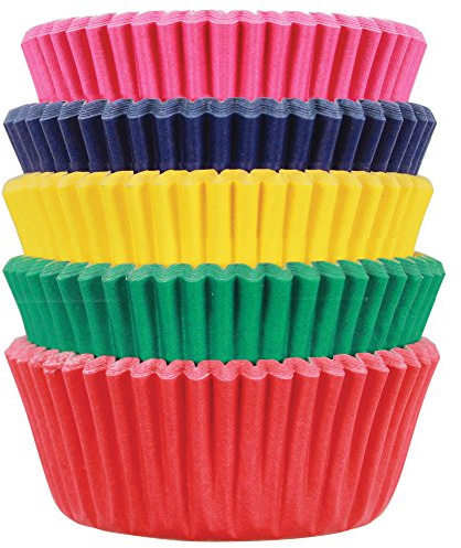 PME BC741 Pirottini per Cupcake e Muffin Piccoli, Acciaio Inossidabile, Multicolore, 100 unità