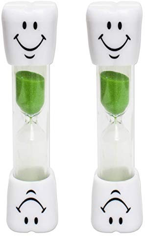 Smile Sand Egg Timer - 2 Minute Timer (Set of 2) (2 Green)