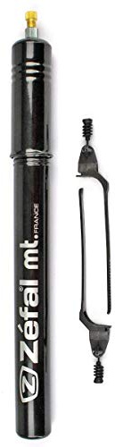 Zefal Mt 323 Aluminium Traditional Pump, 2 Pegs 105 X-Large - 300 mm, Glossy Black